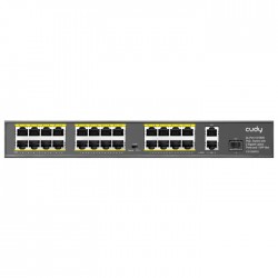 Cudy 24 Port Fast Ethernet PoE 290W 2 Gigabit 1SFP Switch | FS1026PS1