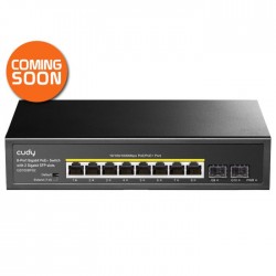 Cudy 8 Port Gigabit PoE 114W 2SFP Switch | GS1008PS2