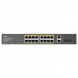 Cudy 16 Port Gigabit PoE 180W 2 Gigabit 2SFP Switch | GS1018PS2