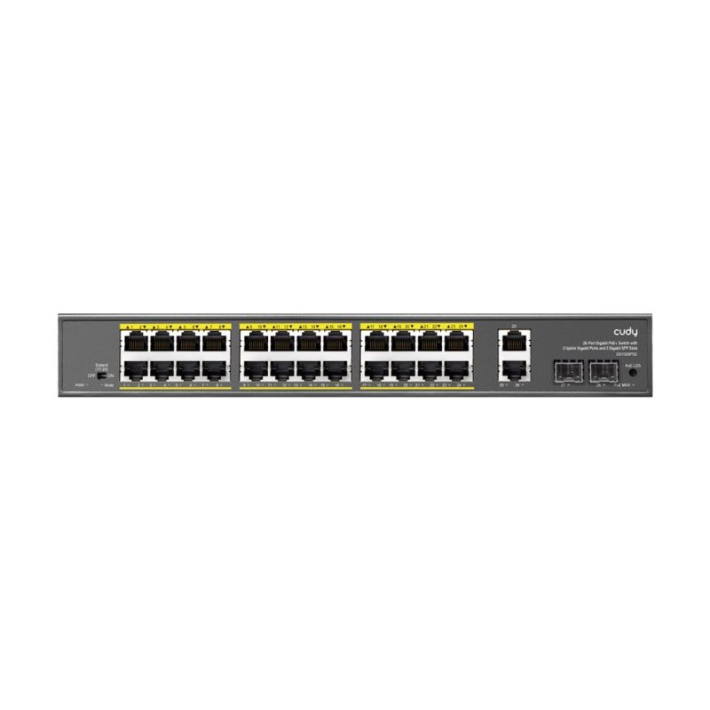 Cudy 24 Port Gigabit PoE 280W 2 Gigabit 2SFP Switch | GS1026PS2