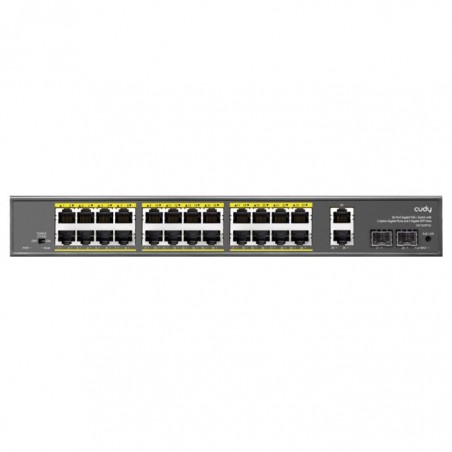 Cudy 24 Port Gigabit PoE 280W 2 Gigabit 2SFP Switch | GS1026PS2