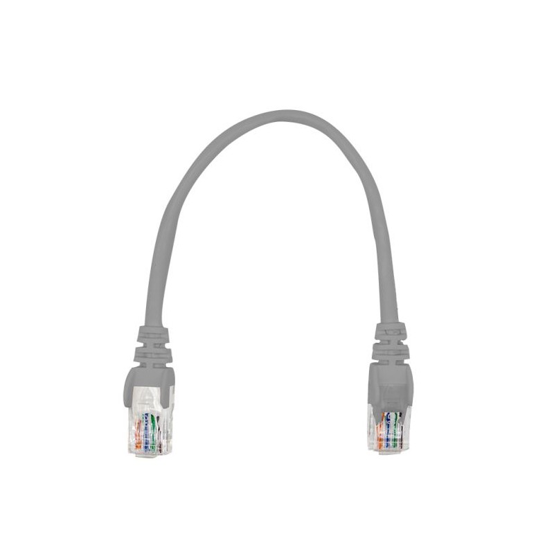 Linkbasic 22cm UTP Cat5e Flylead Grey