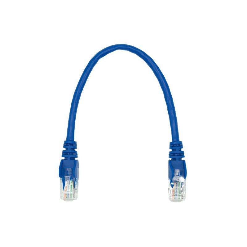 Linkbasic 22cm UTP Cat5e Flylead Blue