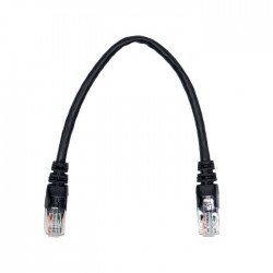 Linkbasic 22cm UTP Cat5e Flylead Black