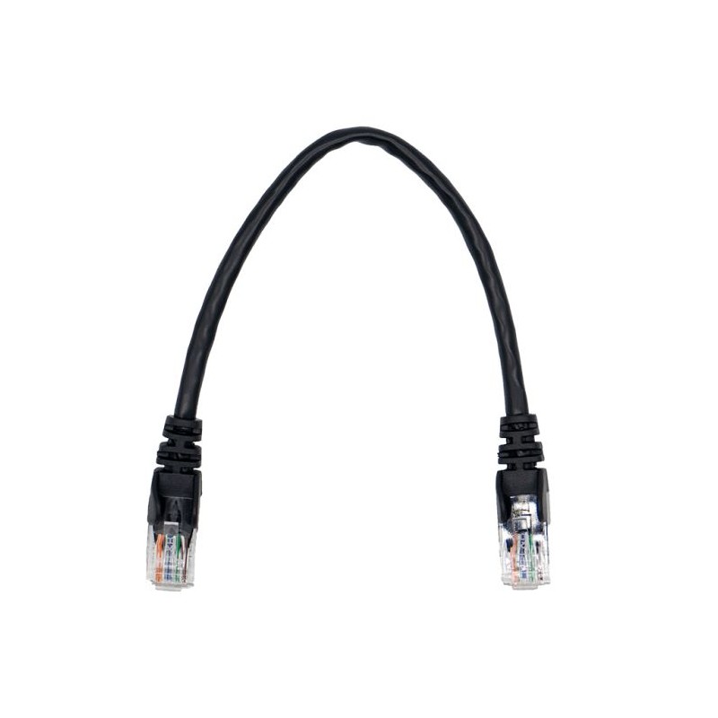 Linkbasic 22cm UTP Cat5e Flylead Black