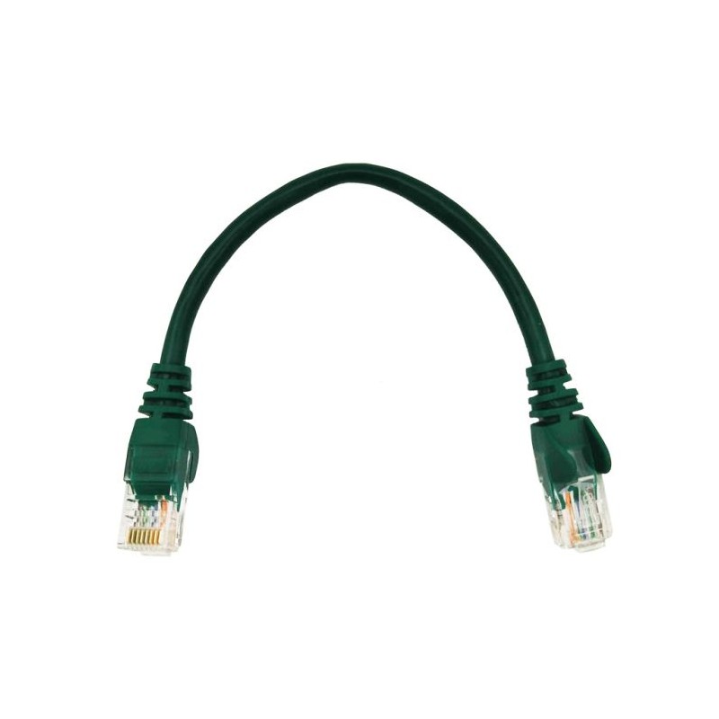 Linkbasic 22cm UTP Cat5e Flylead Green