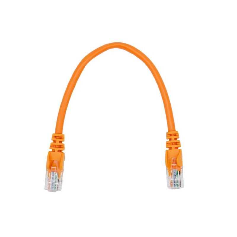 Linkbasic 22cm UTP Cat5e Flylead Orange