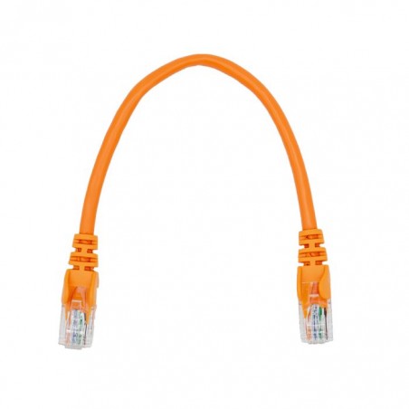 Linkbasic 22cm UTP Cat5e Flylead Orange