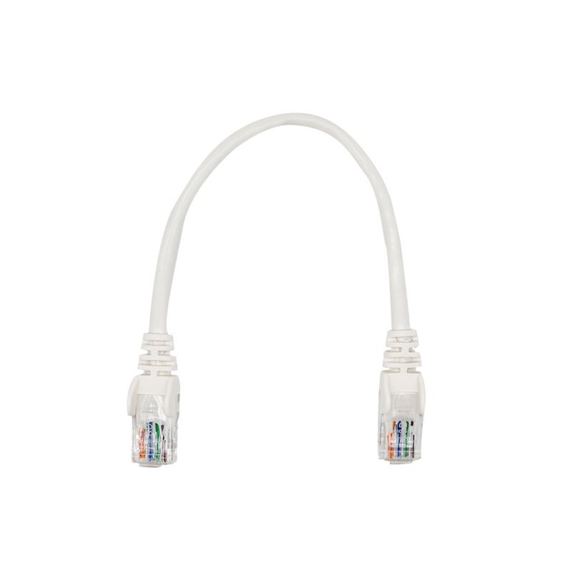 Linkbasic 22cm UTP Cat5e Flylead White