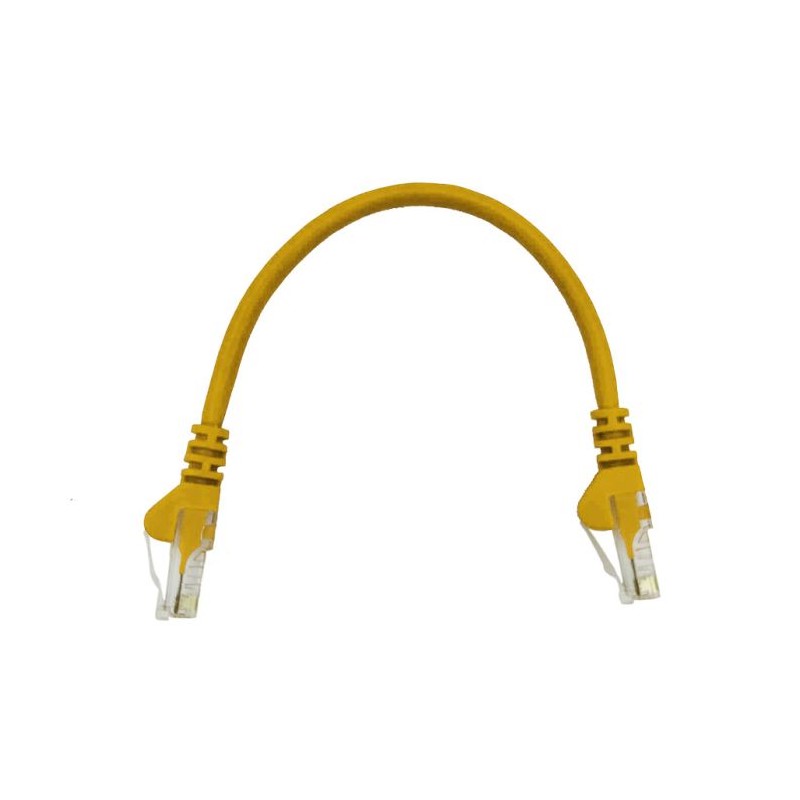 Linkbasic 22cm UTP Cat5e Flylead Yellow