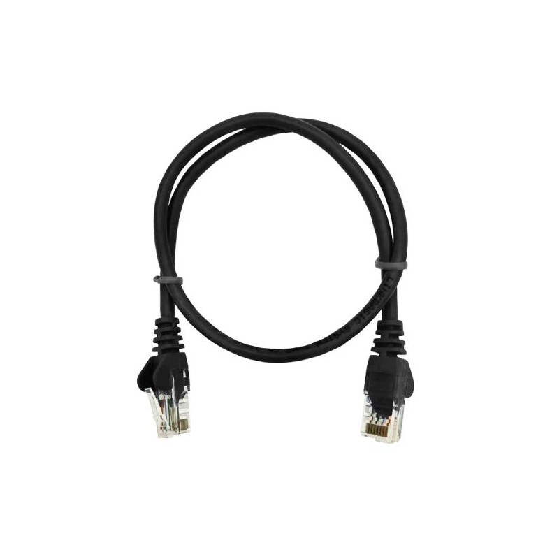 Linkbasic 50cm UTP Cat5e Flylead Black