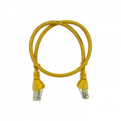 Linkbasic 50cm UTP Cat5e Flylead Yellow