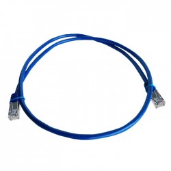 Linkbasic 1 Metre FTP Cat5e Flylead Blue 