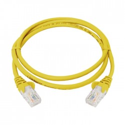 Linkbasic 1 Metre UTP Cat5e Flylead Yellow