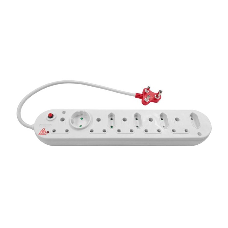 Surge Protected Multi Plug 5x16A 5x5A 0.5m Cord