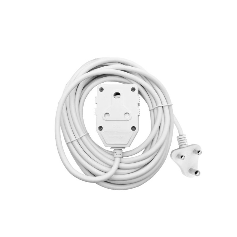 5M 10A Extension Cord with Double Coupler