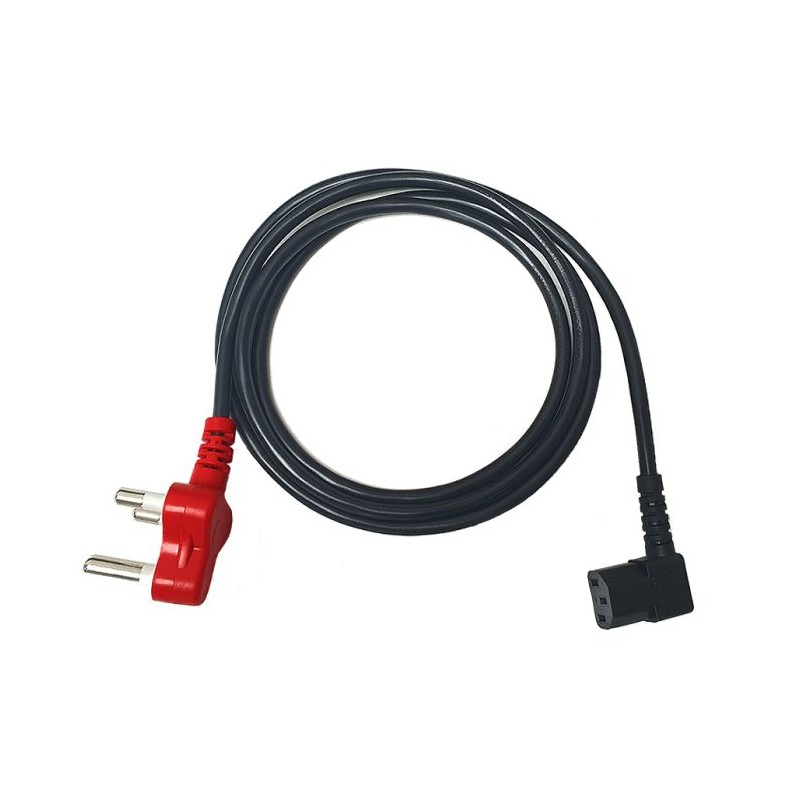 1.8m Right Angled IEC Power Cord With Dedicated Plug Top