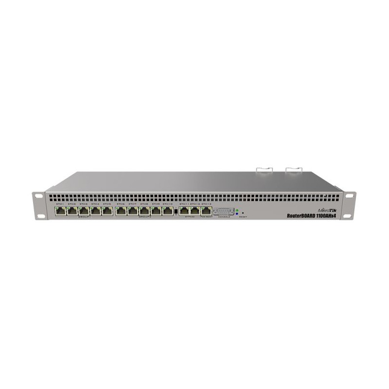 MikroTik 13 Port Gigabit 4 Core L6 Rack-Mount Router | RB1100x4