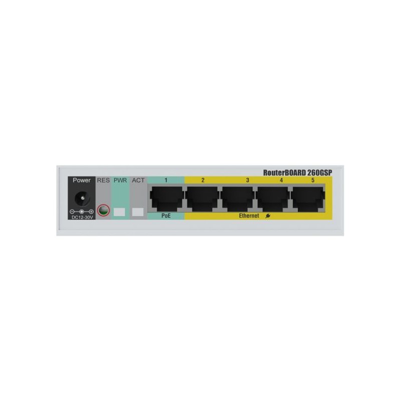 MikroTik SwOS Smart Switch 5 Port Gigabit 1SFP PoE Out | CSS106-1G-4P-1S