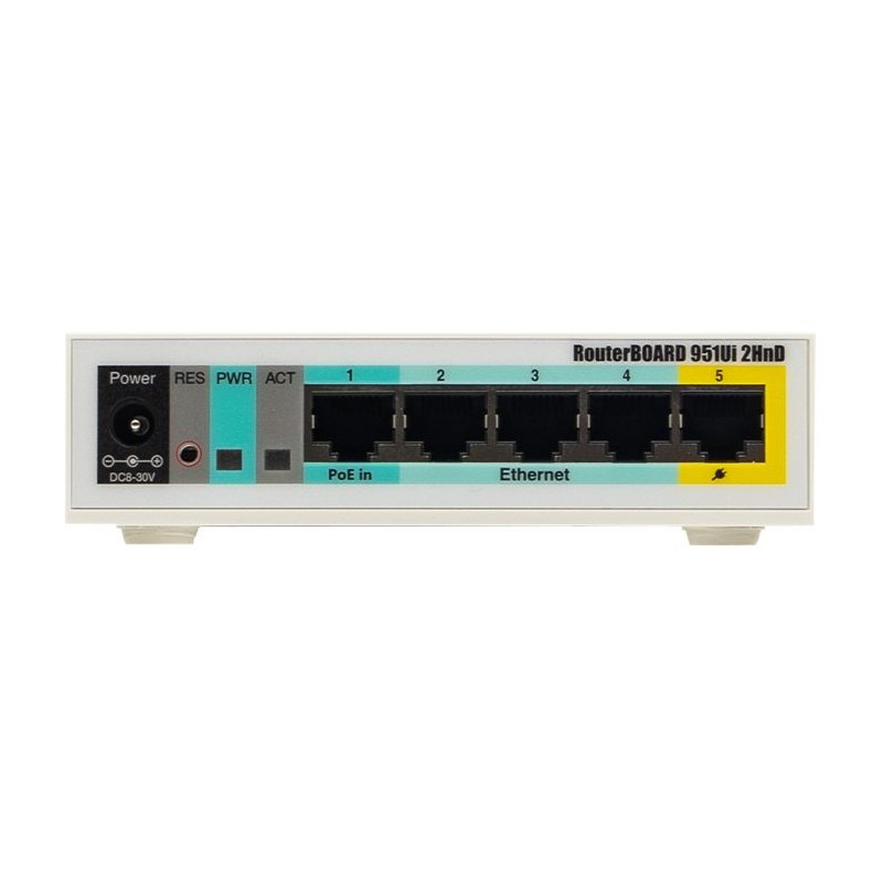 MikroTik 2.4GHz 2.5dBi 5 Port Ethernet WiFi Router | RB951Ui-2HnD