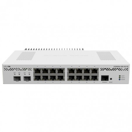 MikroTik Cloud Core 16 Port Gigabit 2SFP+ Passive Cooling Router | CCR2004-16G-2S+PC