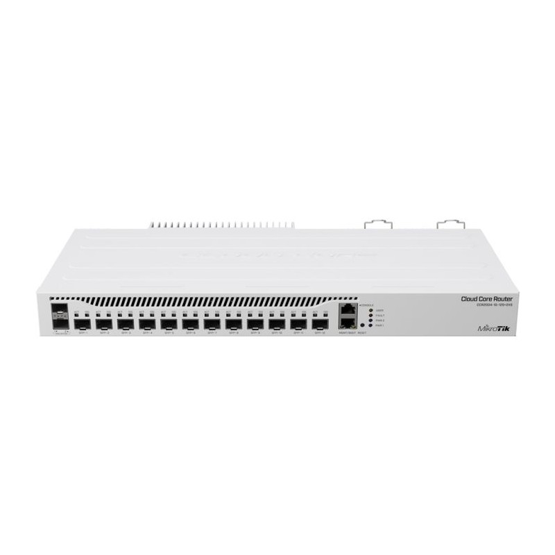 MikroTik Cloud Core 12 Port SFP+ 2 SFP28 4 Core Router | CCR2004-1G-12S+2XS