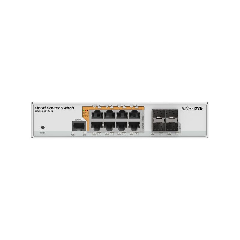 MikroTik Cloud Router Switch 8 Port PoE 4SFP | CRS112-8P-4S-IN