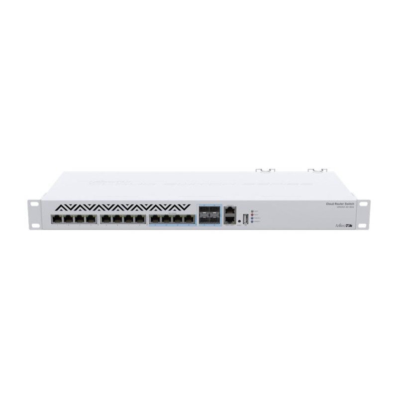 MikroTik Cloud Router Switch 8 Port 10Gbps 4SFP+/10Gbps Ports | CRS312-4C+8XG-RM