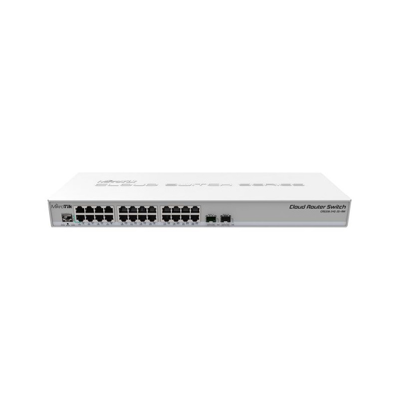 MikroTik Cloud Router Switch 24 Port Gigabit 2SFP+ | CRS326-24G-2S+RM