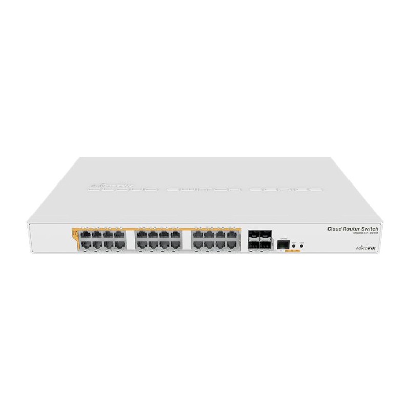 MikroTik Cloud Router Switch 24 Port PoE 450W 4SFP+| CRS328-24P-4S+RM