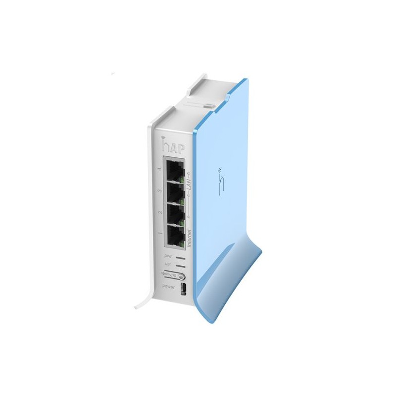 MikroTik hAP Lite Tower 4 Port Ethernet 300Mbps WiFi 4 Router | RB941-2nD-TC