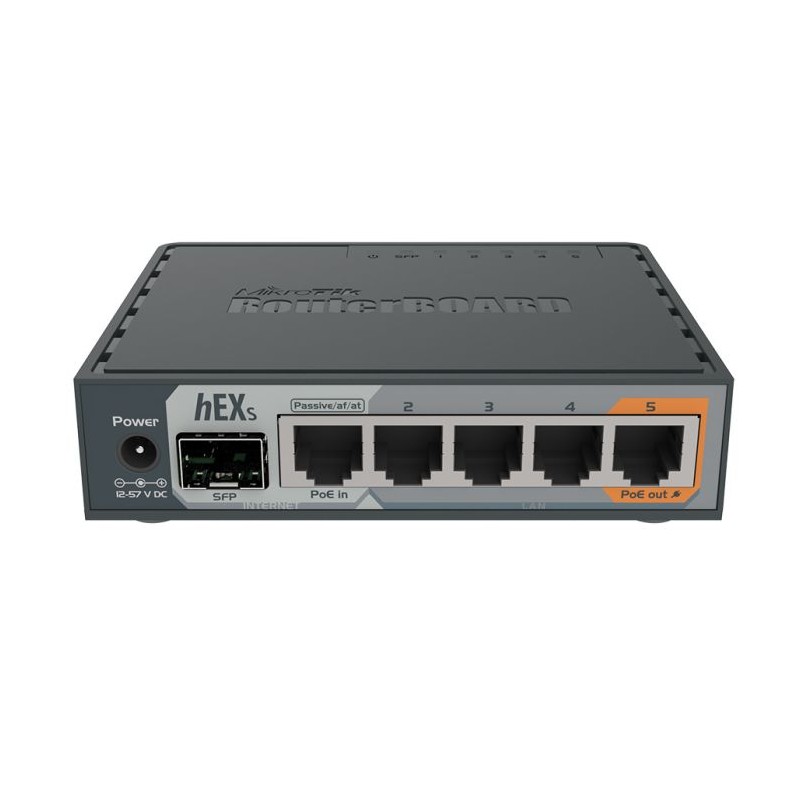 MikroTik hEX S 5 Port Gigabit 1SFP Desktop Router| RB760iGS