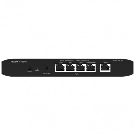 Reyee 5 Port Gigabit 2 WAN 4 PoE 54W Cloud Router | RG-EG105G-P