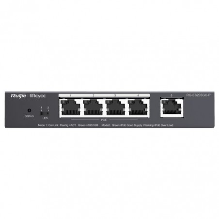 Reyee 5 Port Gigabit with 4 PoE 54W Smart Managed Switch | RG-ES205GC-P