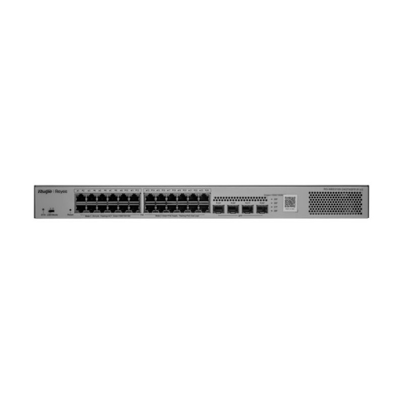 Reyee 24 Port Gigabit PoE 370W 4SFP Layer 2+ Smart Managed Switch | RG-NBS3100-24GT4SFP-P-V2