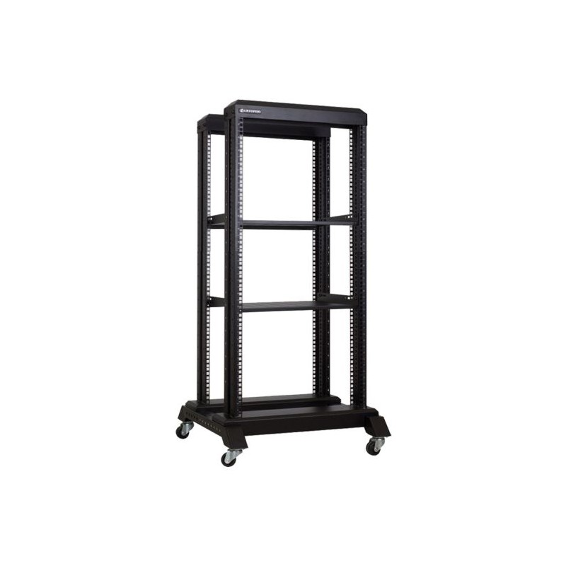 Linkbasic 22U 600 Deep Open Rack & 2 Shelves