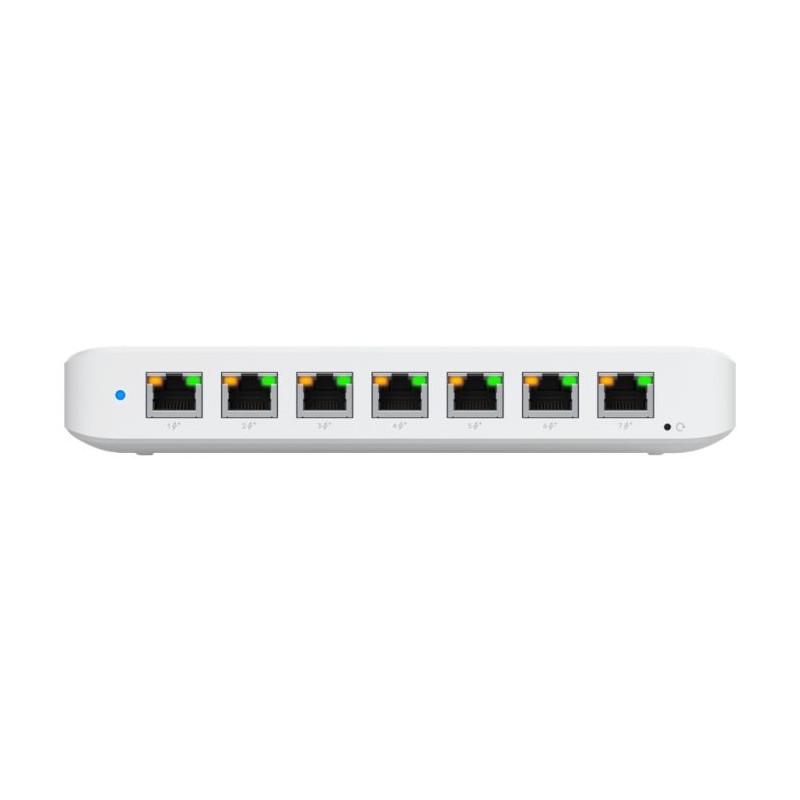 Ubiquiti UniFi Switch Ultra 8 Port Gigabit 1PoE Input 7 PoE Out 202W | USW-Ultra-210W