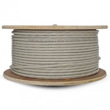 Linkbasic 100M Drum Cat6a Solid Grey UTP Cable