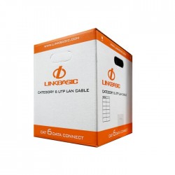 Linkbasic 305M Box Cat6 Solid Grey UTP Cable