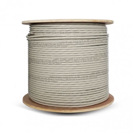 Linkbasic 305M Drum Cat6a Solid Grey UTP Cable